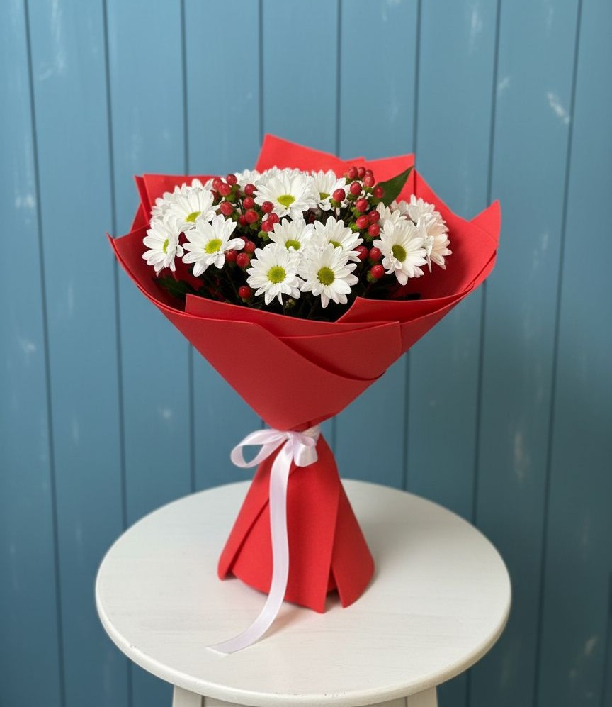 Букет цветов из: Хризантемы в Новинки Нижний Новгород