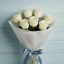 Букет 7 Белых роз Эдлесс Лав в Новинки Нижний Новгород