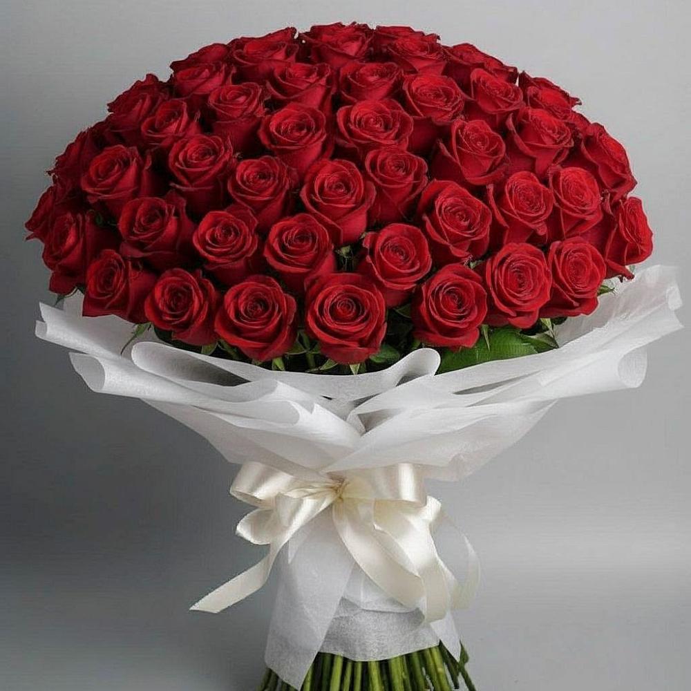 Букет 101 Красная роза Блэк Мэджик в Новинки Нижний Новгород