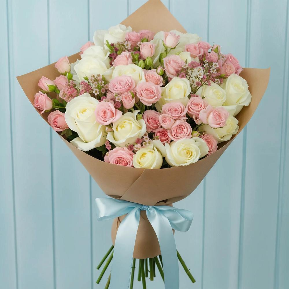 Букет цветов из: Розы в Новинки Нижний Новгород