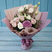 Букет цветов из:  Розы и Лизиантусы #REPLACE_PRED# Новинки Нижний Новгород