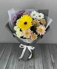 Букет цветов из:  Розы, Герберы и Хризантемы #REPLACE_PRED# Новинки Нижний Новгород