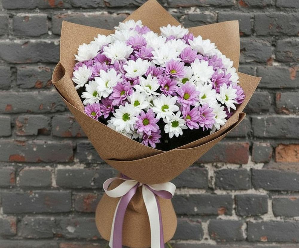 Букет цветов из: Хризантемы в Новинки Нижний Новгород