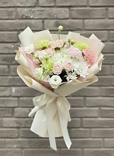 Букет цветов из:  Гвоздики, Розы, Лизиантусы и Хризантемы #REPLACE_PRED# Новинки Нижний Новгород