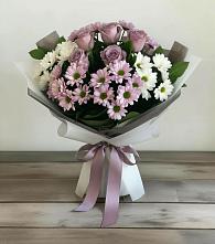 Букет цветов из:  Хризантемы и Розы #REPLACE_PRED# Новинки Нижний Новгород