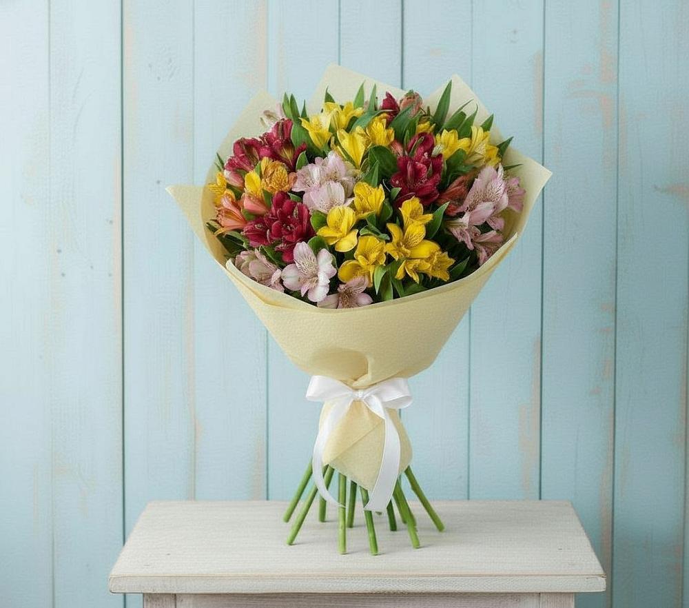 Букет цветов из: Альстромерии в Новинки Нижний Новгород