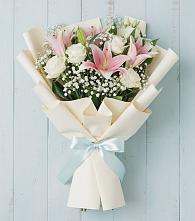 Букет цветов из:  Лилии в Новинки Нижний Новгород